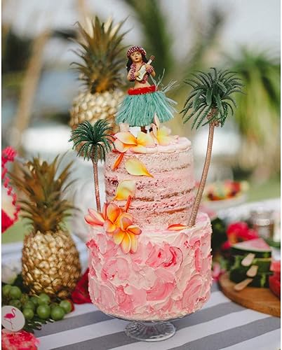 Miniatura 2 de Paquete de 15 palmeras en miniatura para decoración de diorama – Árboles modelo de coco tropical con troncos flexibles (4-6.3 pulgadas) – Decoración