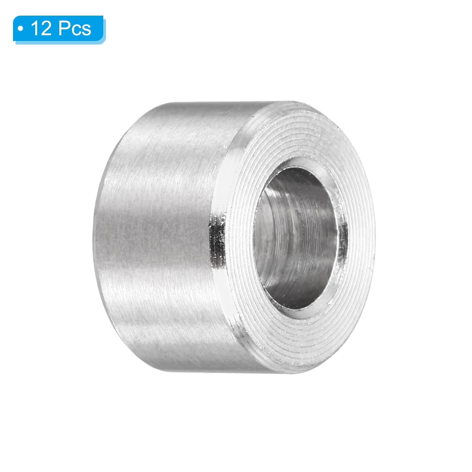 PATIKIL M5 Stainless Steel Spacers, 12Pcs Metal Spacer 5mm ID x 10mm OD x 6mm L Screw Standoff for 1/32" or M5 Screw - Image 3