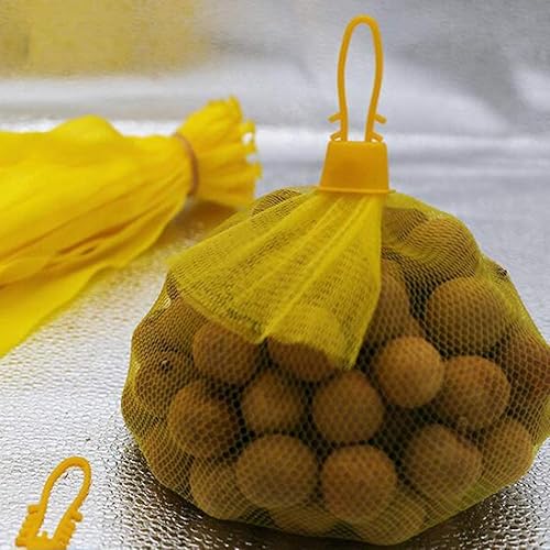 Miniatura 5 de 100 bolsas para hervir mariscos con cierres estilo bucle, red de malla de nailon reutilizable de plástico reutilizable, bolsas de productos de