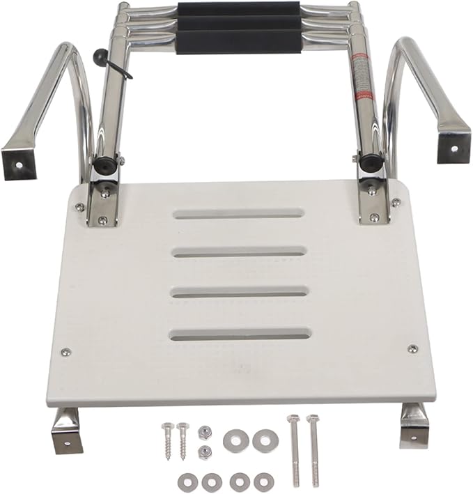 Escalera telescópica de acero inoxidable 3 peldaños miniatura 5