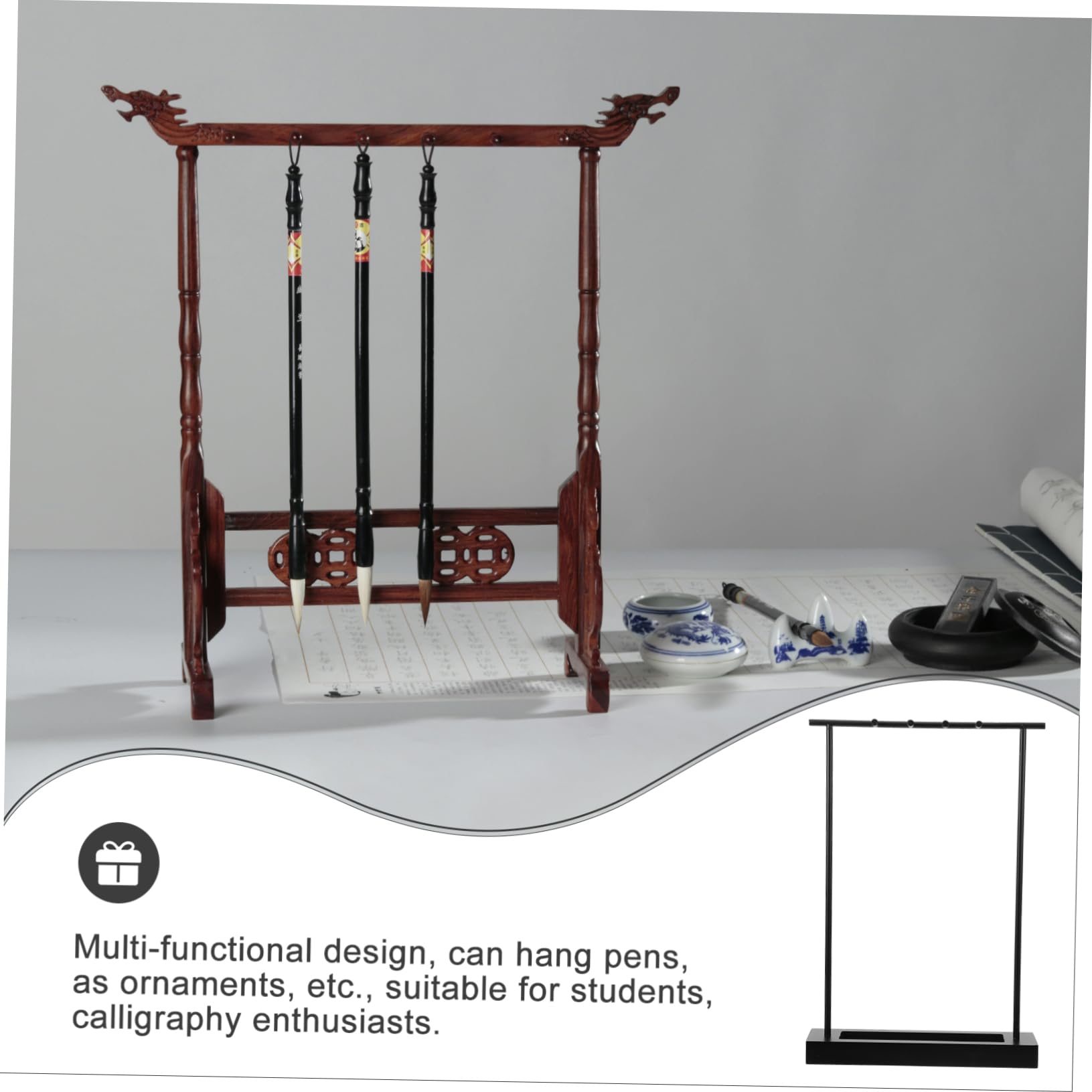 Kalligraphie Pinselhalter Aus Eisen Für Chinesische Schreibpinsel Stifthalter Mit Aufhängemöglichkeiten Vintage Design Für Büro Und Arbeitszimmer Robust Und Langlebig