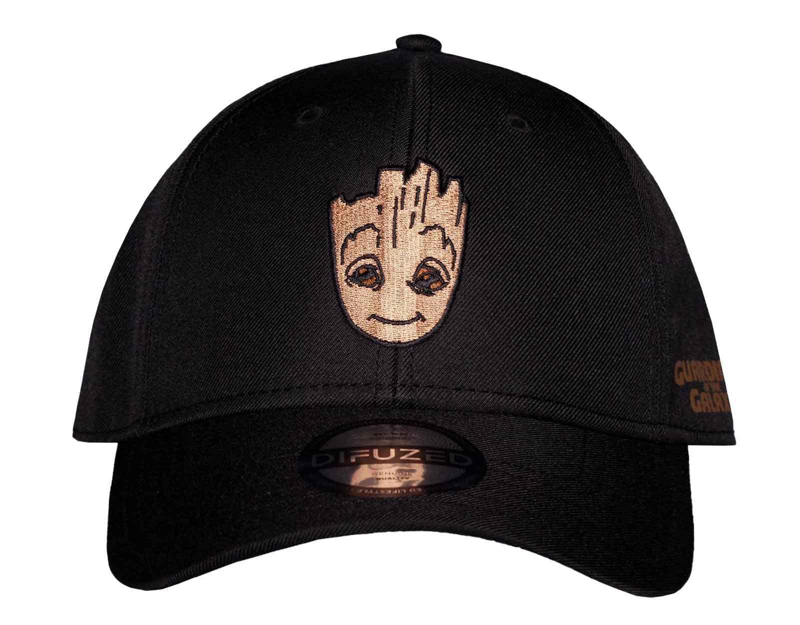 Marvel Groot Baseball Cap embroidery Logo Official Black Snapback One Size