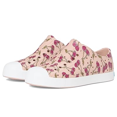 Native Shoes Kids Jefferson Print (Little Kid/Big Kid) Kids Shoes Chameleon Pink/Shell White/Root Cherry