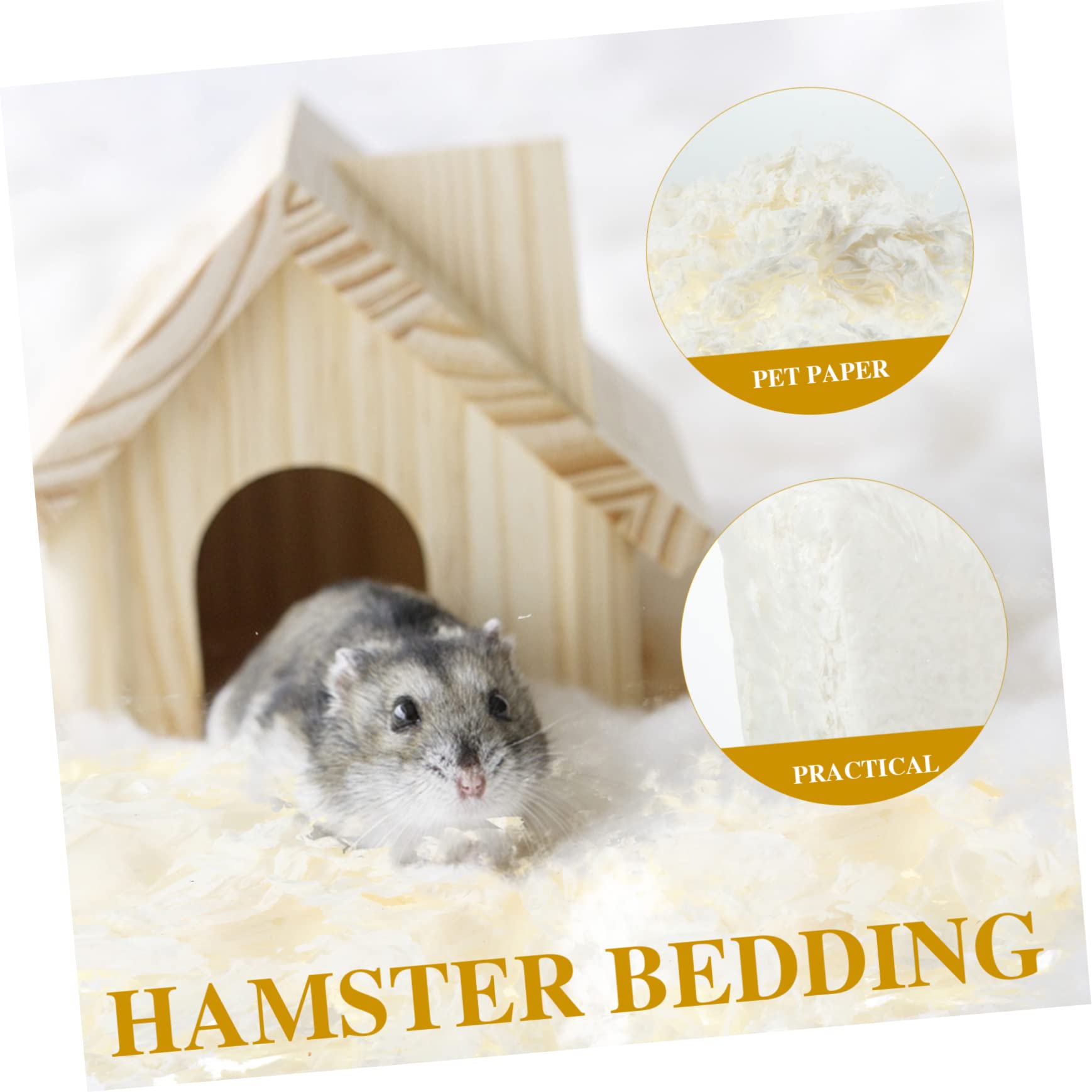 ibasenice Staubarmes Papiersägemehl für Hamster und Meerschweinchen Weiches Papierstreu für Saubere Käfige im Aquarium und Käfig