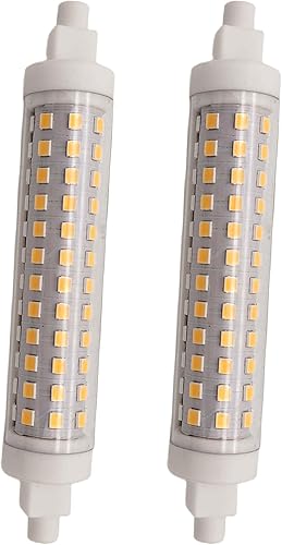 Miniatura 1 de qlee Bombillas LED R7S de 12 W, bombillas halógenas R7S T3 de 4.646 in, 150 W, 120 V, tipo J, 4.65 pulgadas, doble extremo, luz diurna para luces de