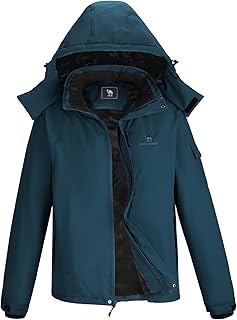 CAMEL CROWN Mens 3-in-1 Ski Jacket Waterproof Winter Coat Warm Mountain Snow Jacket for Rain Outdoor Hiking