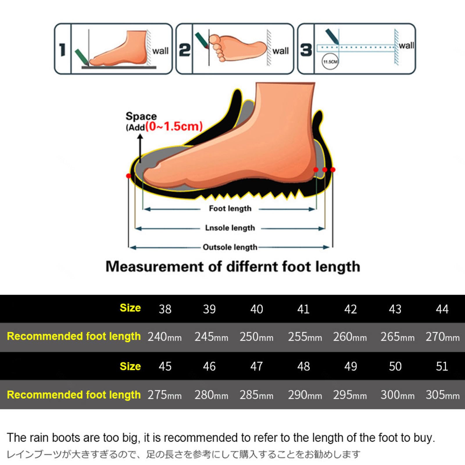 Botas de agua impermeables, botas de goma antideslizantes industriales y de construcción, zapatos de trabajo unisex para adultos 36-51EU con cubiertas de zapatos cálidas de felpa,MediumCylinder-49EU