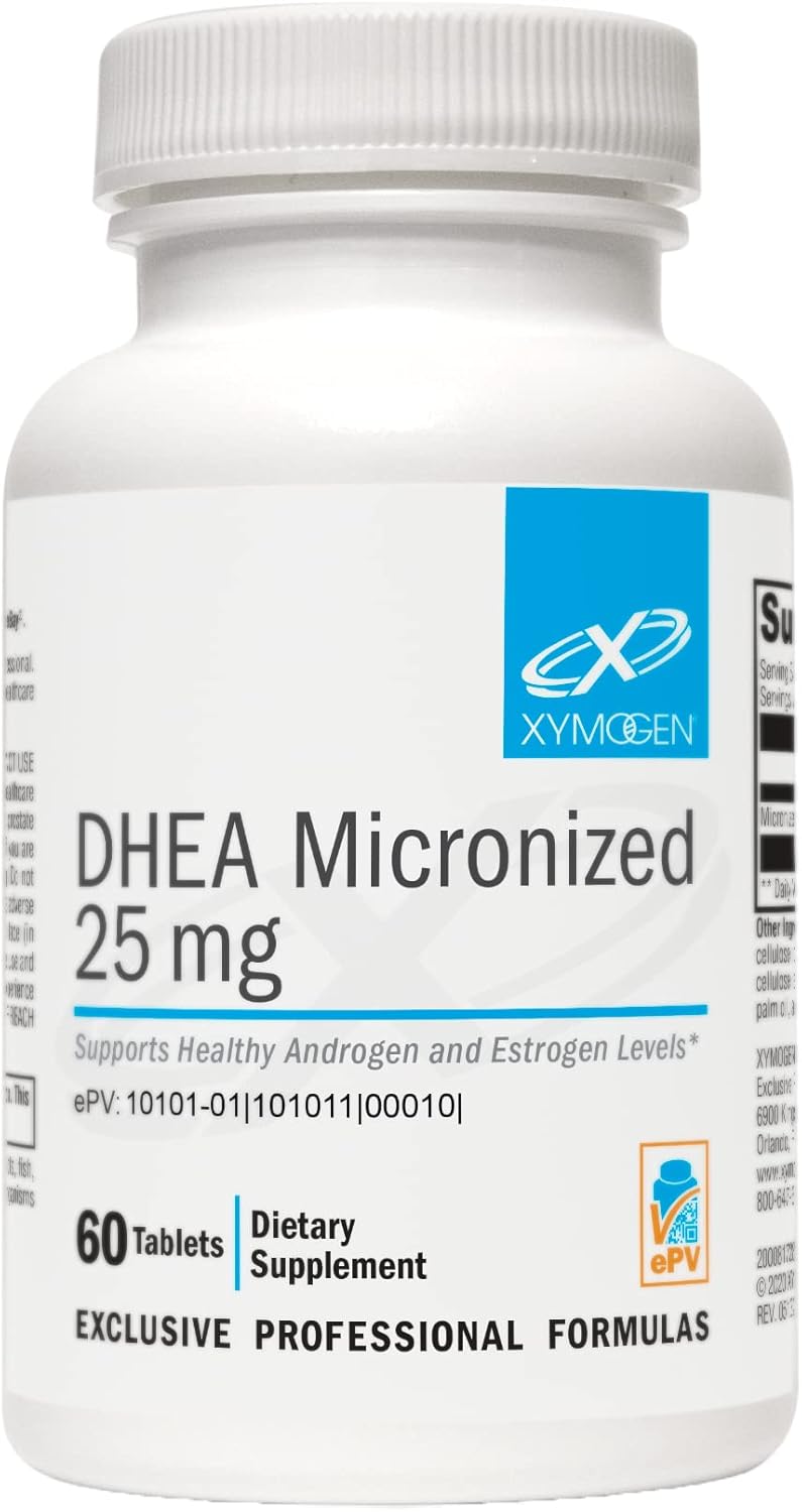 XYMOGEN DHEA 25 mg Micronized DHEA to Support Healthy