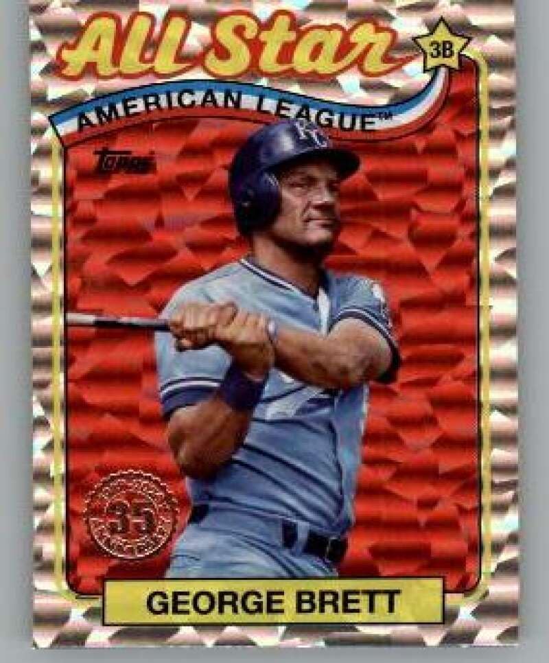 2024 Topps 1989 Baseball All-Star Silver Foil #89ASB-39 George Brett Kansas City Royals MLB Baseball Trading Card