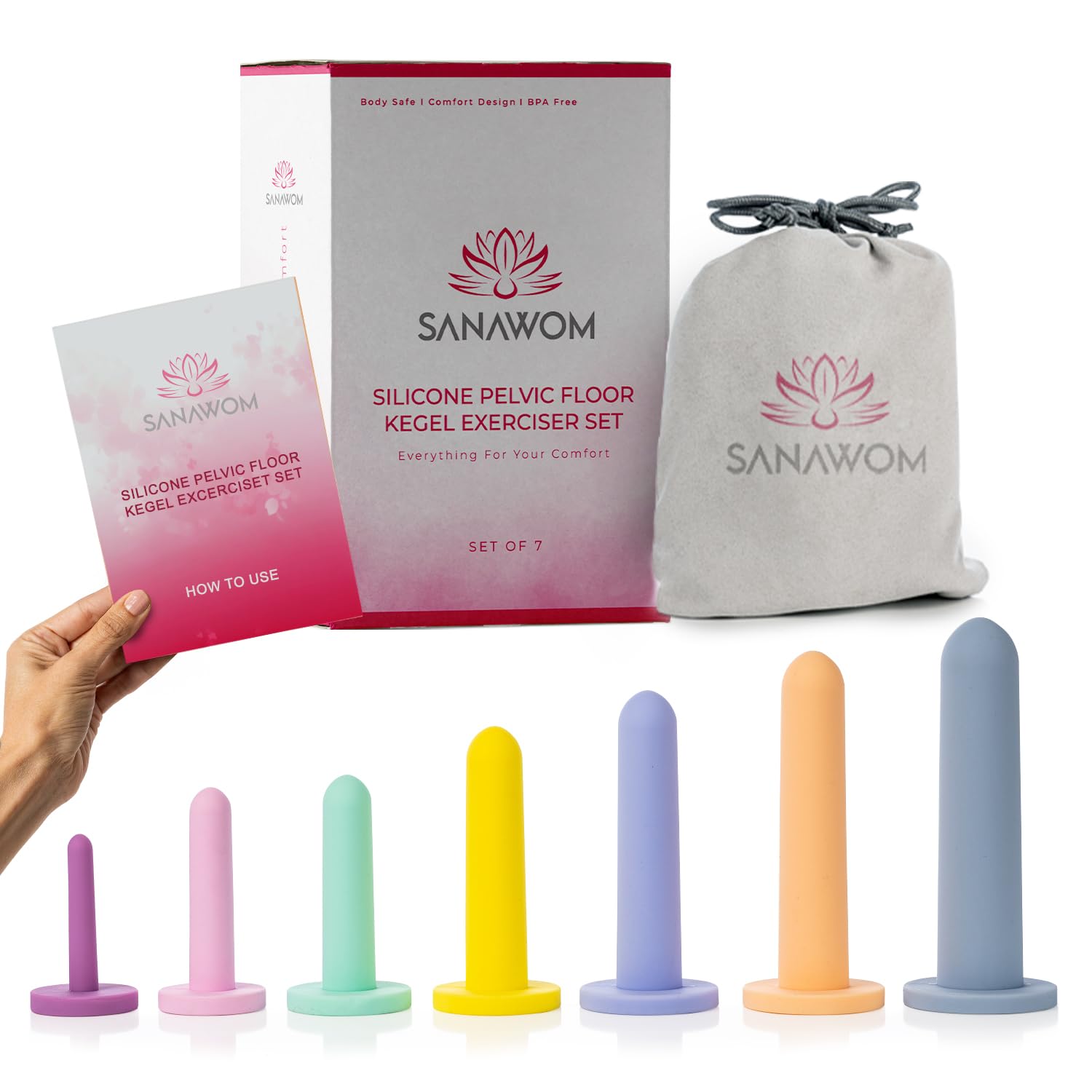 SANAWOM 7-piece dilator set