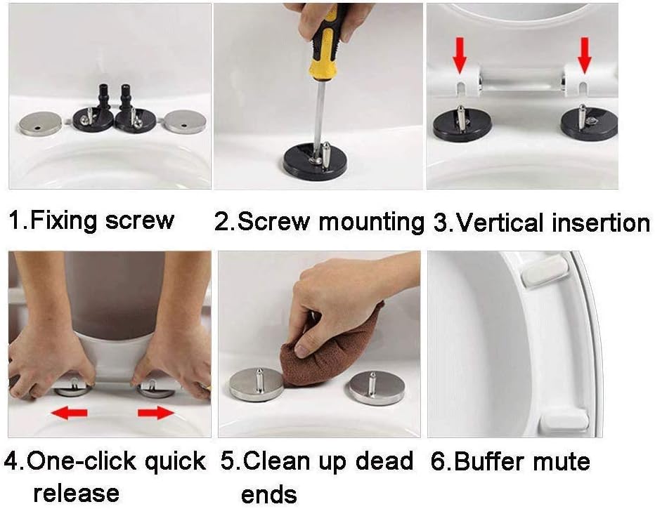 Toilet lid ， Elongated Seat, Adult/Child, w/Chromed Metal Hinges (Elongated White)