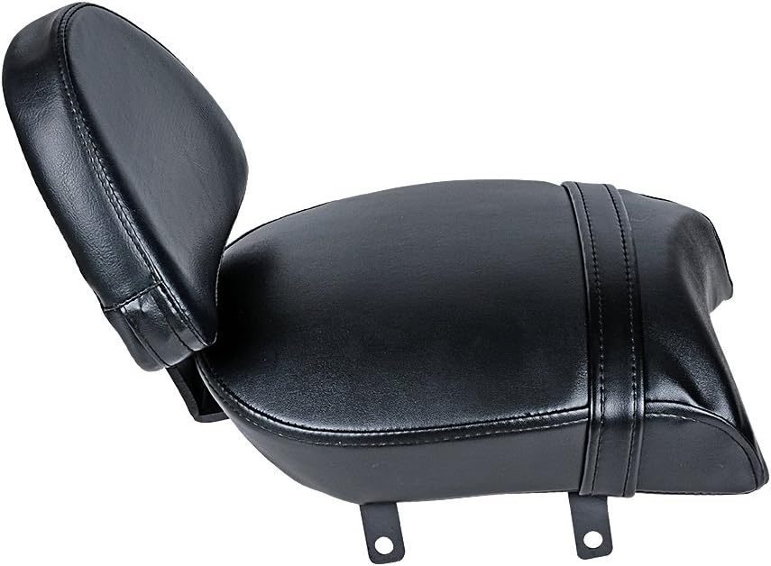 Black Synthetic Leather Rear Passenger Backrest Kit