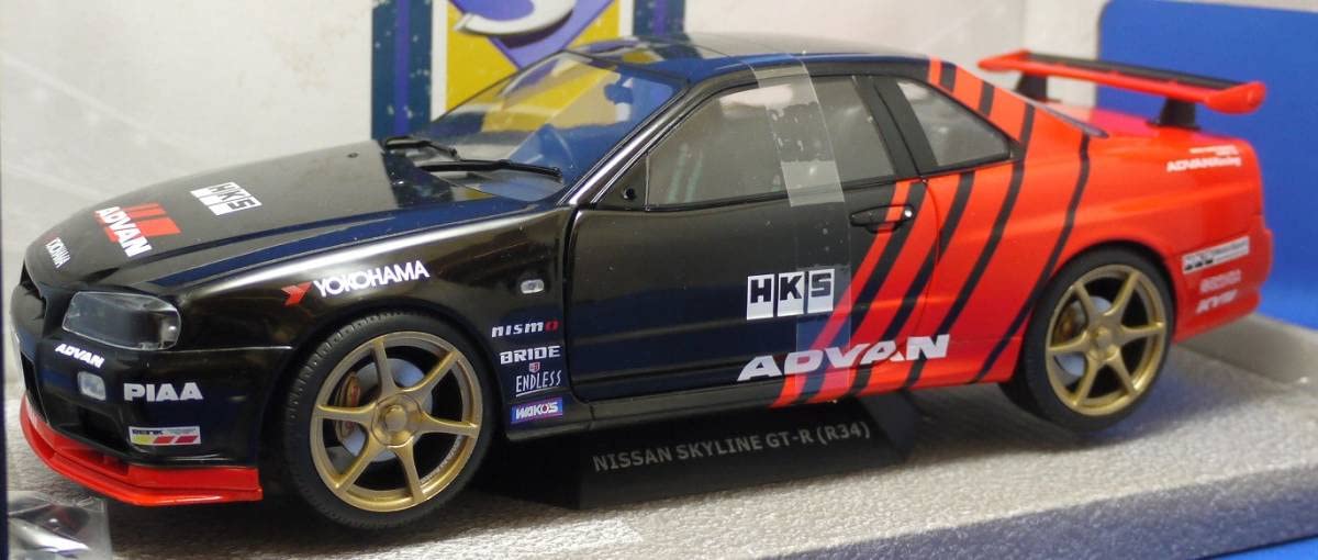 Amazon | 1/18 ソリド(SOLIDO) 日産 スカイライン R34 GT-R ADVAN