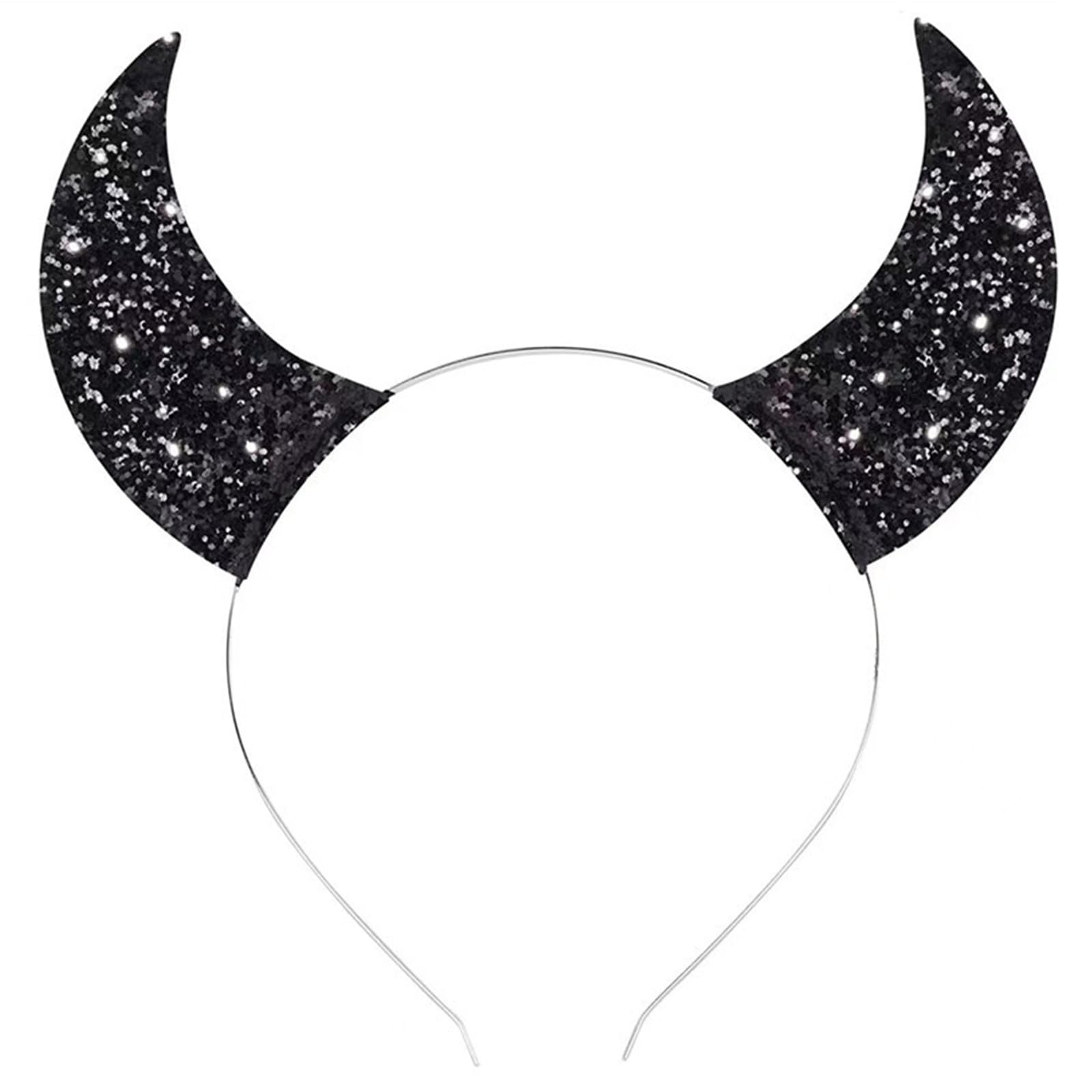 Maxtonser Animal Devil Headbands Black Cartoon Cool Horn Hair Hoop Role Playing Hair Accessories Party Cosplay Photo Props
