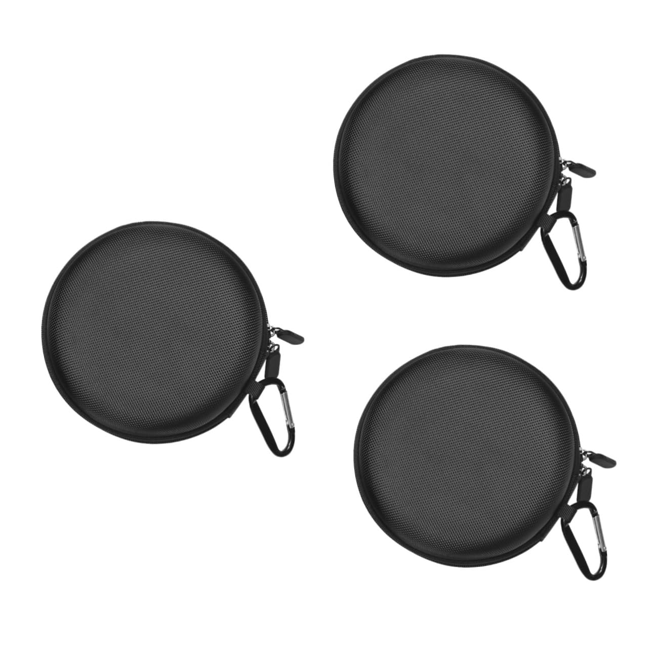 OSALADI 3piezas Estuche Rígido para Auriculares Bolsa De Almacenamiento y Portátil con Cierre De Cremallera para Guardar Auriculares Cables USB y Accesorios Pequeños Diseño Compacto y
