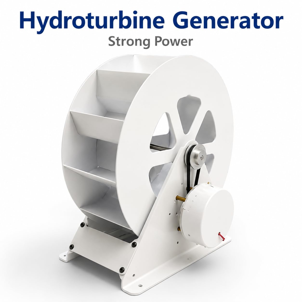 Générateur de Turbine à Eau Portable, kit Micro-hydroélectrique en Acier alimenté par Flux pour Les Flux Hors réseau et Les rivières, Fonctionnement Silencieux