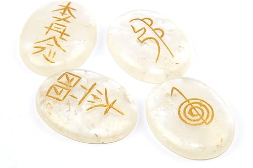 Jet Crystal Quartz Usui Reiki Healing Set Chakra Balancing Meditation Gemstone Spiritual Energized Positive Mental Jet International Crystal Therapy