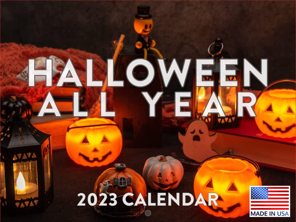 Halloween All Year Calendar 2023 Monthly Wall Hanging