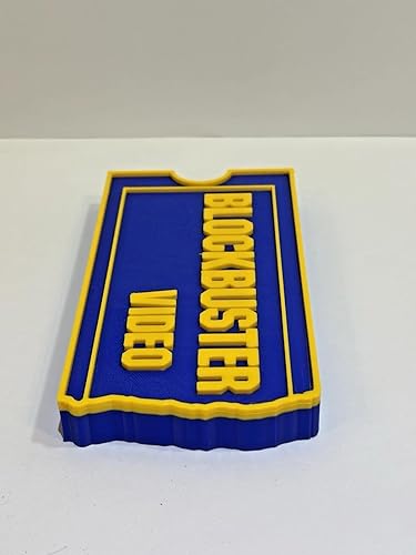 Miniatura 2 de 3D Impreso Blockbuster Video Logo Signo Retro 90s Sala de Películas Decoración Exhibición