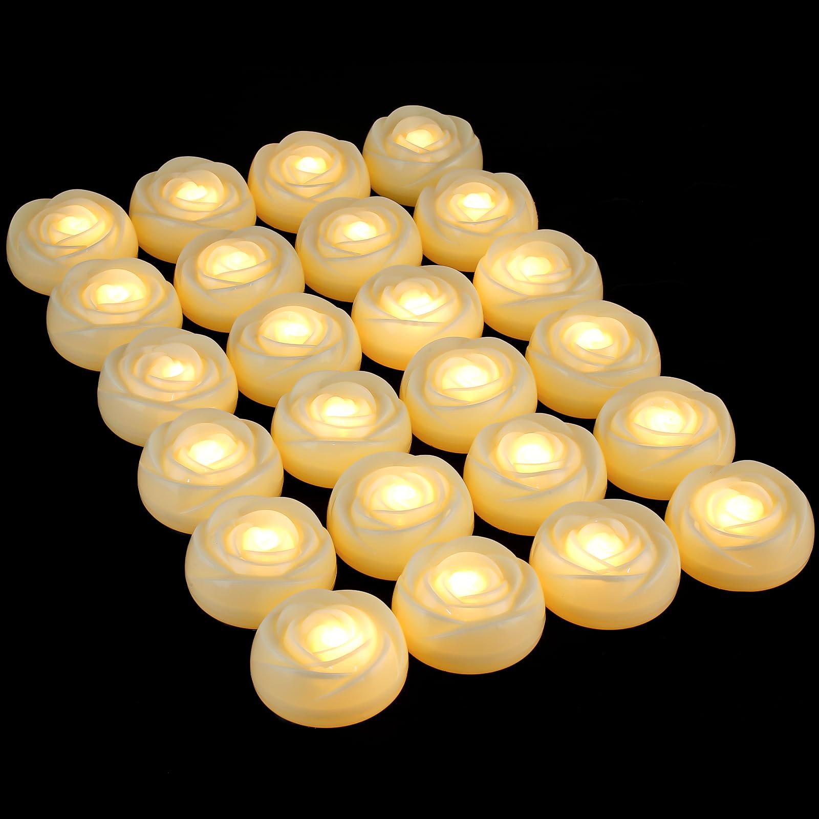 Amazon.co.jp: Enido フレームレス LED フローティングキャンドル 電池