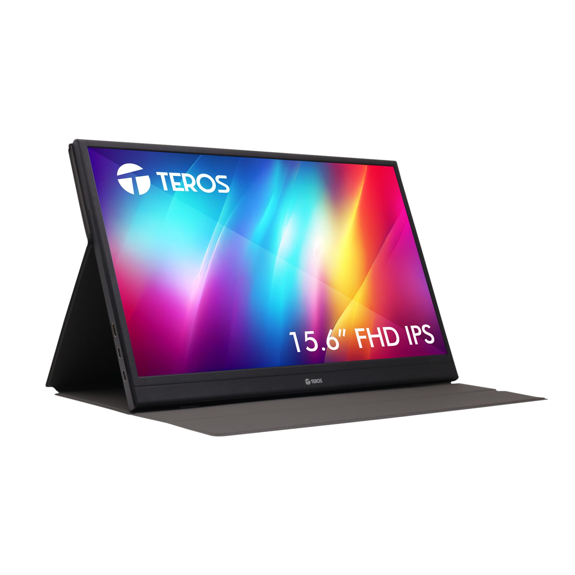TEROS 1501S Table Monitor portátil Full HD de 15.6" y 1920x1080 Píxeles, Pantalla Móvil Externa IPS con HDMI/Tipo-C/USB-C para portátil/PC/Mac mini/PS4/XBOX/TELETRABAJO