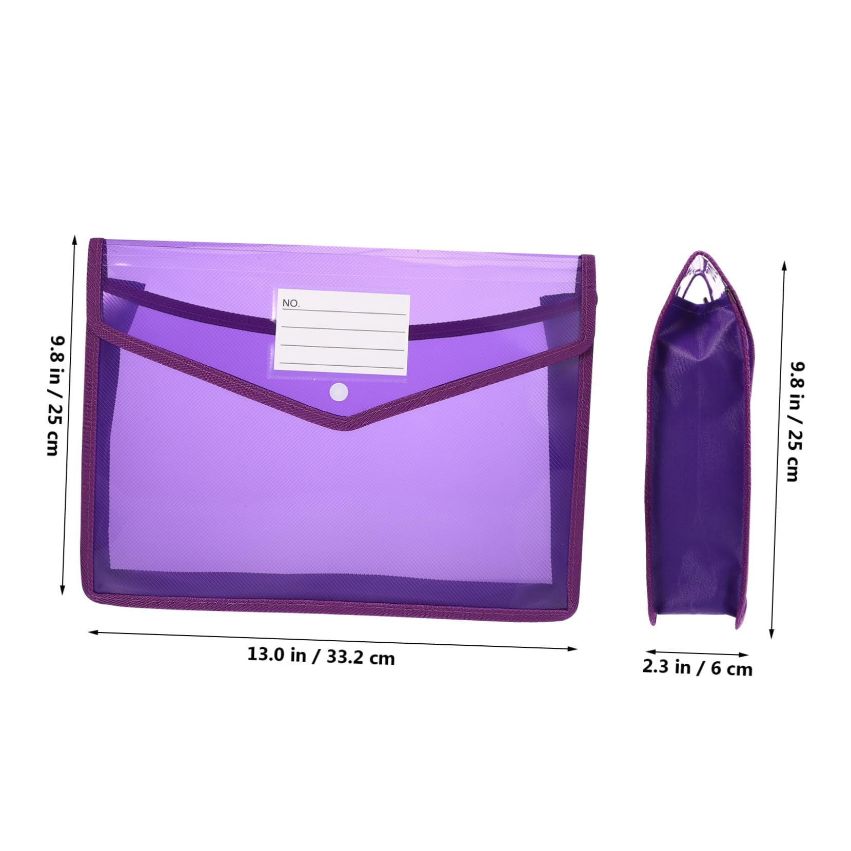 Homoyoyo 7pezzi Cartella Portadocumenti Trasparente Con Bottone Borsa Organizer Espandibile Per Documenti Con Tasca Per Etichette Per Ufficio e Casa