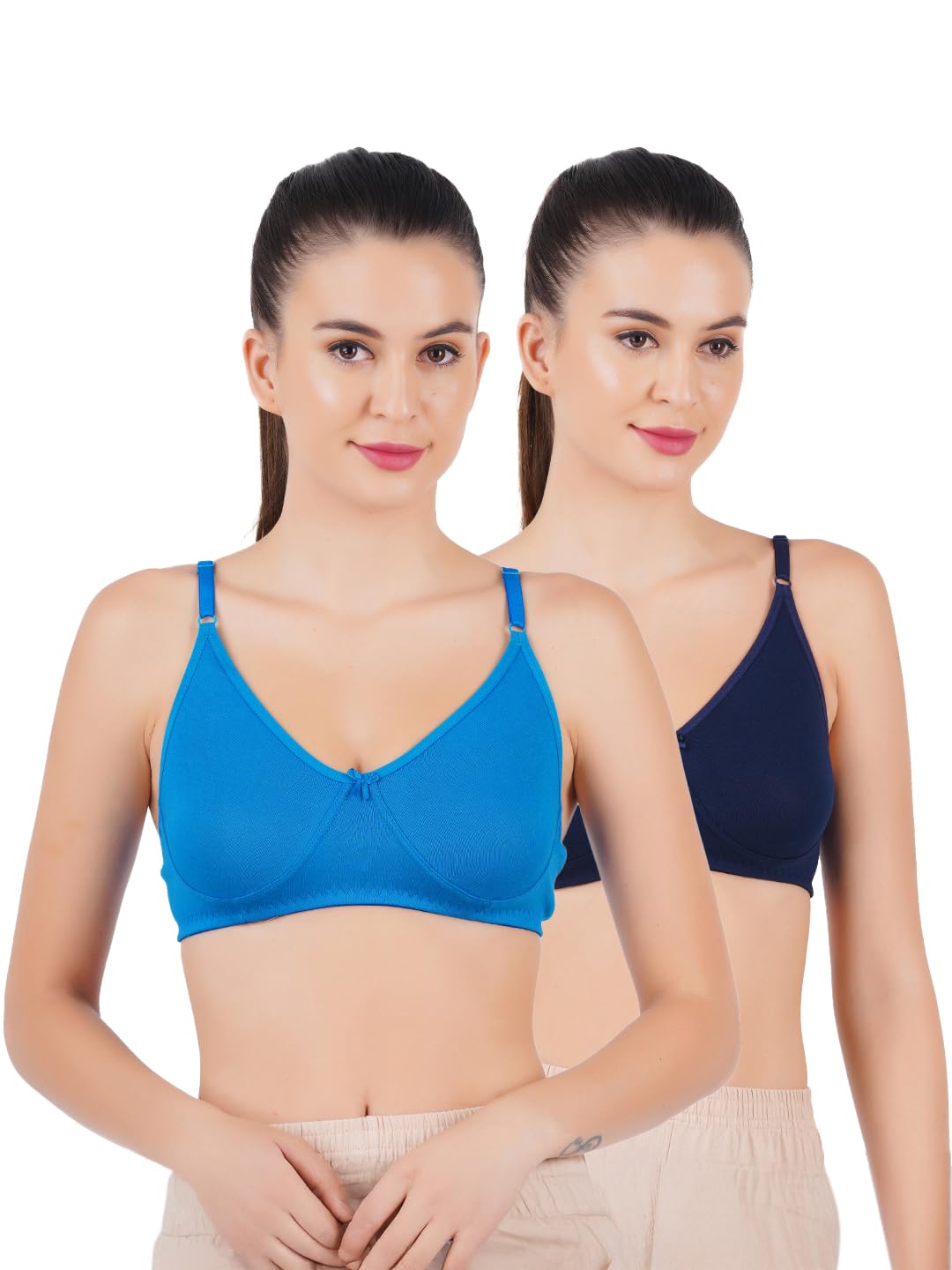 ramraj cotton Women Assorted Colour Adjustable Brazier KB03 (Pack of 2)-85-picture-33