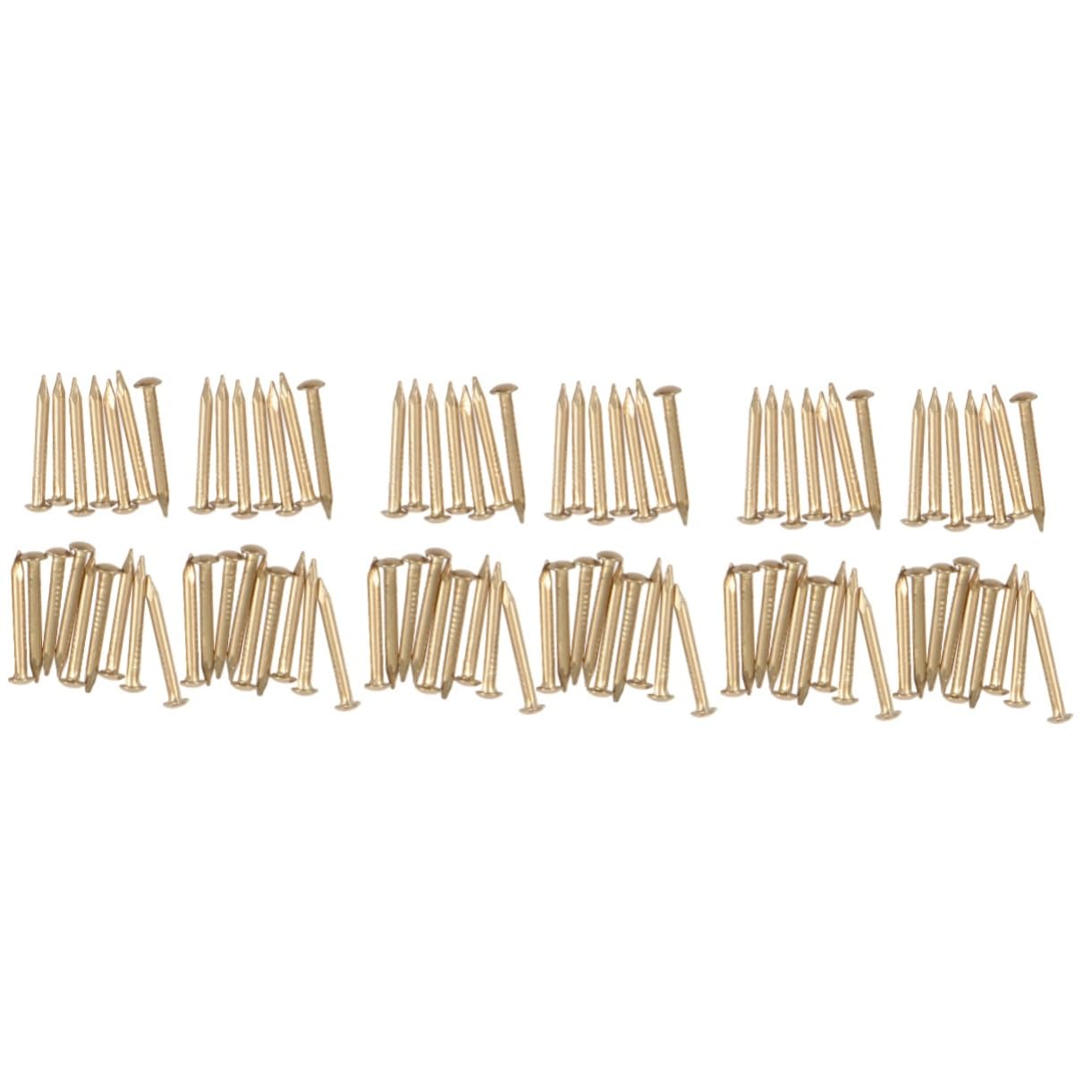 300pezzi Chiodi Ottone Testa Rotonda Confezione Progetti Di Arredo Per Cerniere e Scatole Decorative