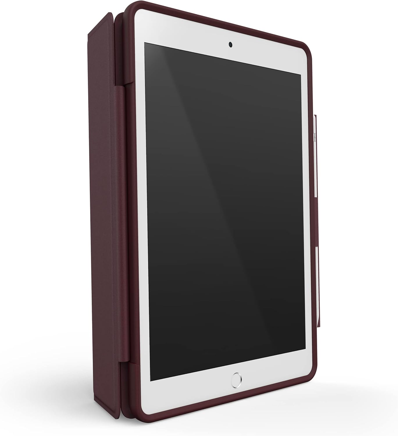 OtterBox - Symmetry 360 iPad Case for 10.2" 7th, 8th, and 9th Gen (ONLY) - Scratch-Resistant Tablet Case with Versatile Folio, Sleek & Slim Design (Ripe Burgundy)