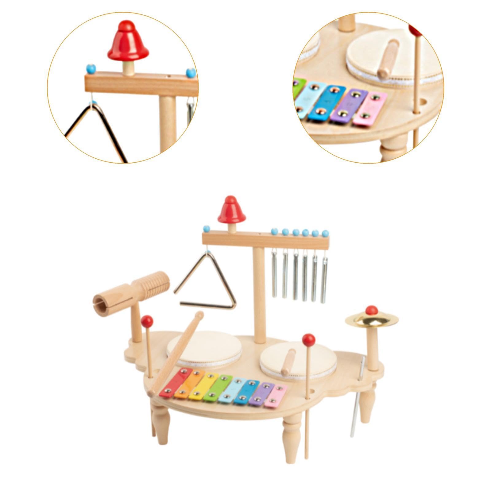 Xilófono Y Batería, Instrumento Musical para Jardín de Infancia, Manos
