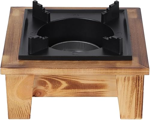 Miniatura 5 de Estufa de alcohol portátil para acampar al aire libre equipo de picnic con tamaño de 5.7 x 5.7 x 3.4 pulgadas