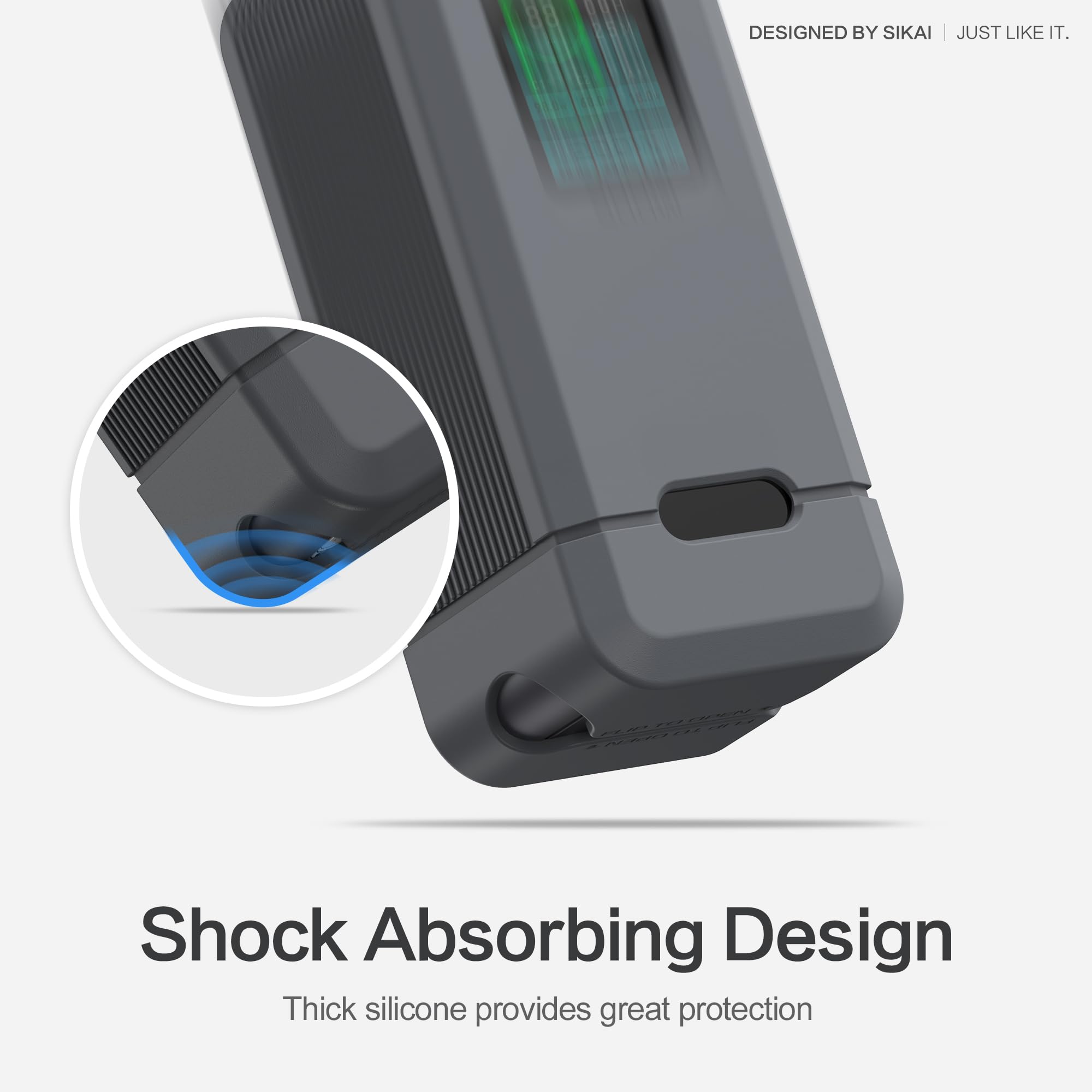 Custodia Rigida Da Viaggio In EVA Per Anker Prime Power Bank 200W – Protezione Antiurto, Custodia Portatile Con Tasca E Cinturino, Solo Custodia (Grigia) - 2