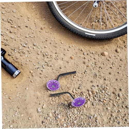 Ruedas de Entrenamiento para Bicicleta KOMBIUDA con Destello, Estabilizadores de Seguridad, Ajuste Versátil, Resistente, Auxiliares para Aprendizaje y Equilibrio Juvenil miniatura 6