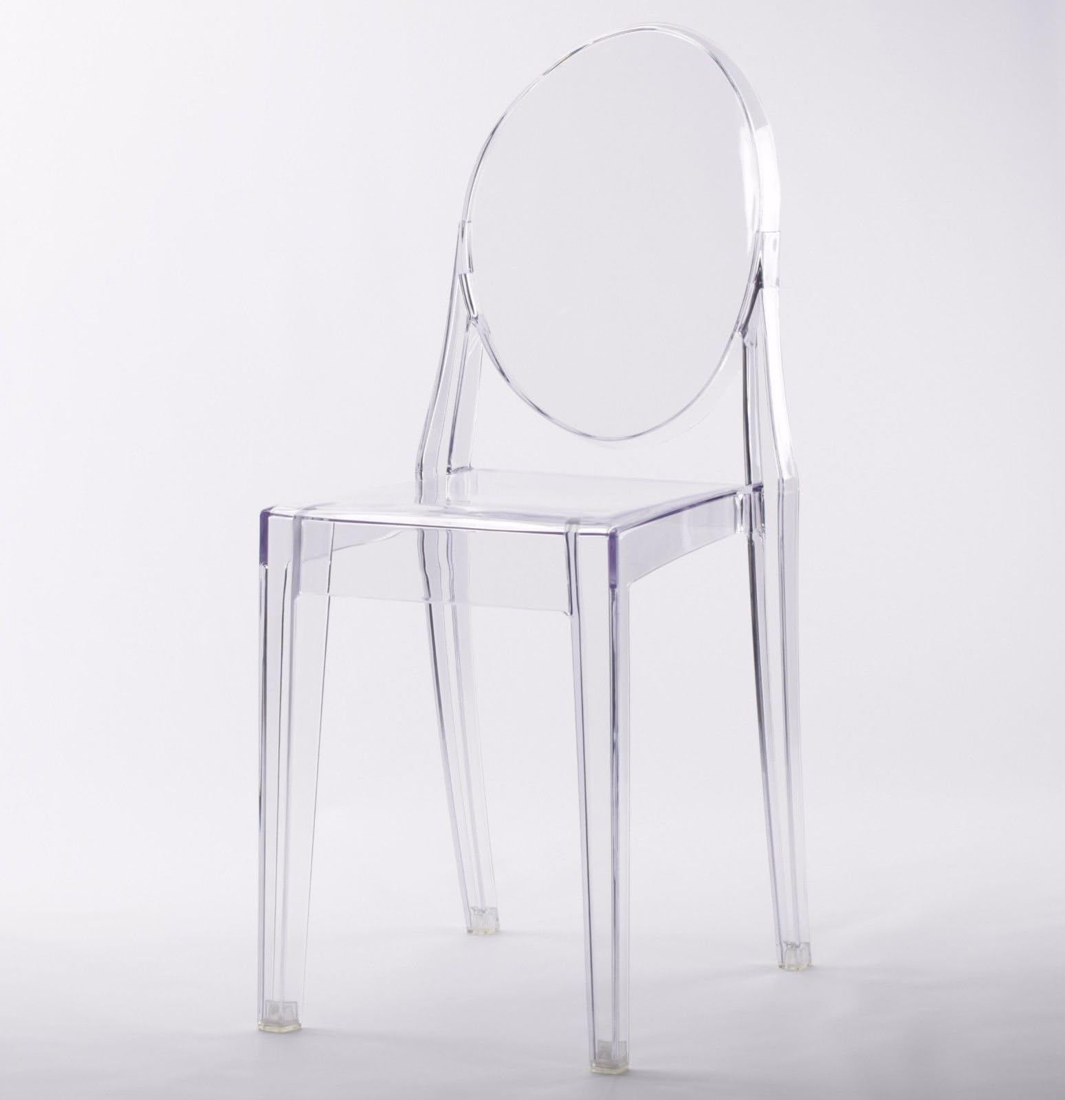 CLEAR GHOST DINING CHAIR TRANSPARENT CONTEMPORARY MODERN STYLE Starck Style Victoria Inspired - price per 1 chair