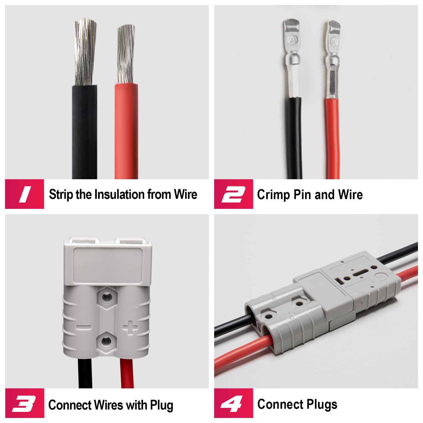 Battery Quick Connect 175A Grey