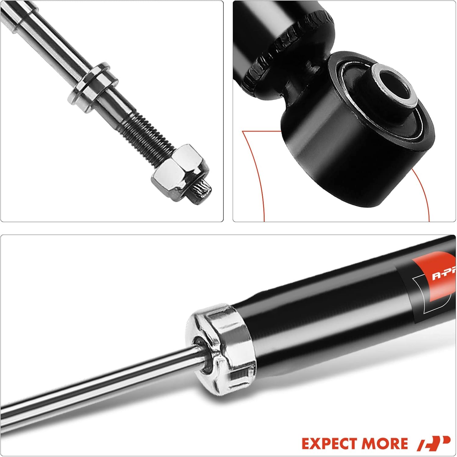 A-Premium Pair 2 Rear Suspension Shock Strut Absorbers Compatible with Nissan Juke 2011 2012 2013 2014 2015 2016 2017