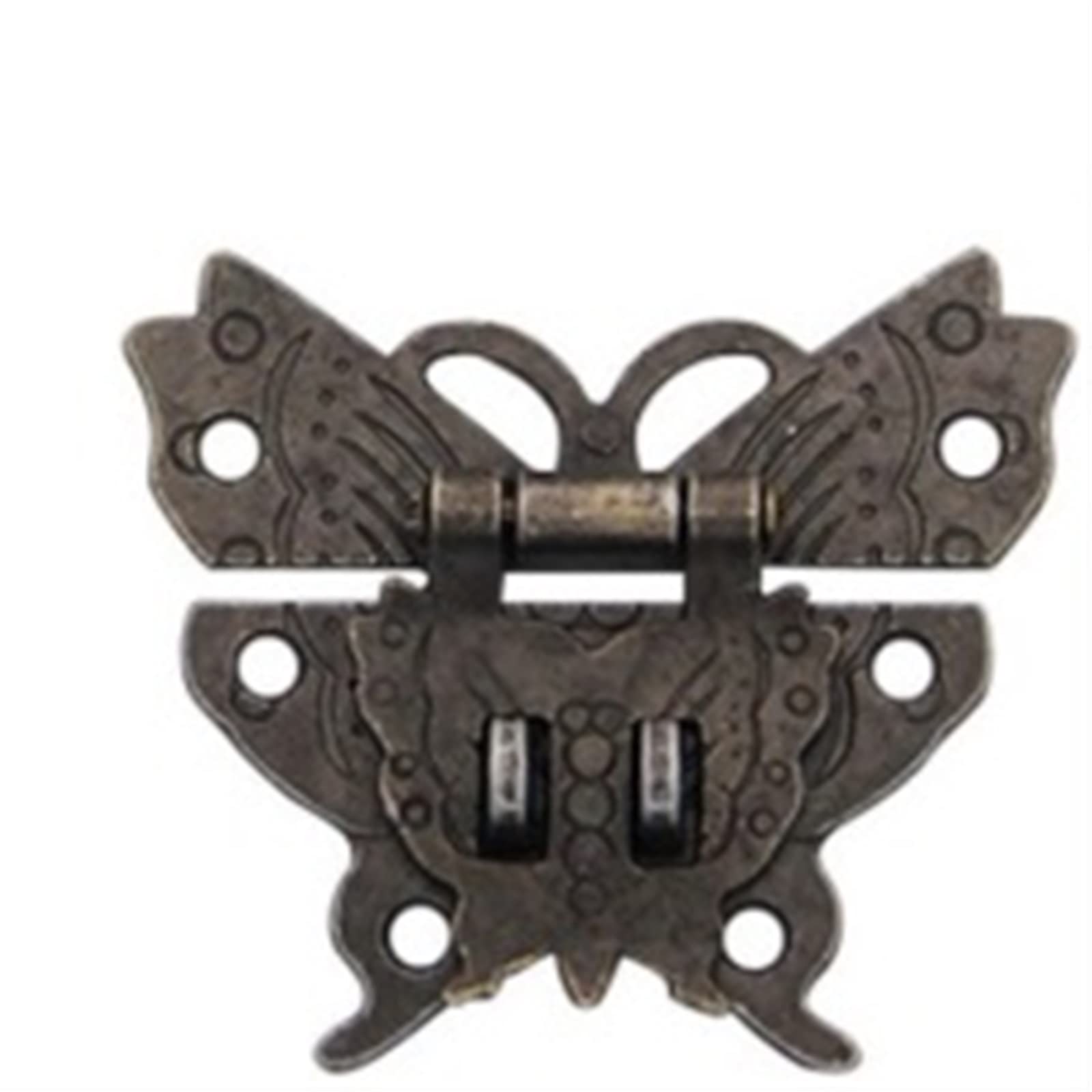 Nvsfzgiyg Bronze Antique Hasp Latch Jewelry Wooden Box Lock Mini Cabinet Buckle Case Decorative Handle Hardware Accessories