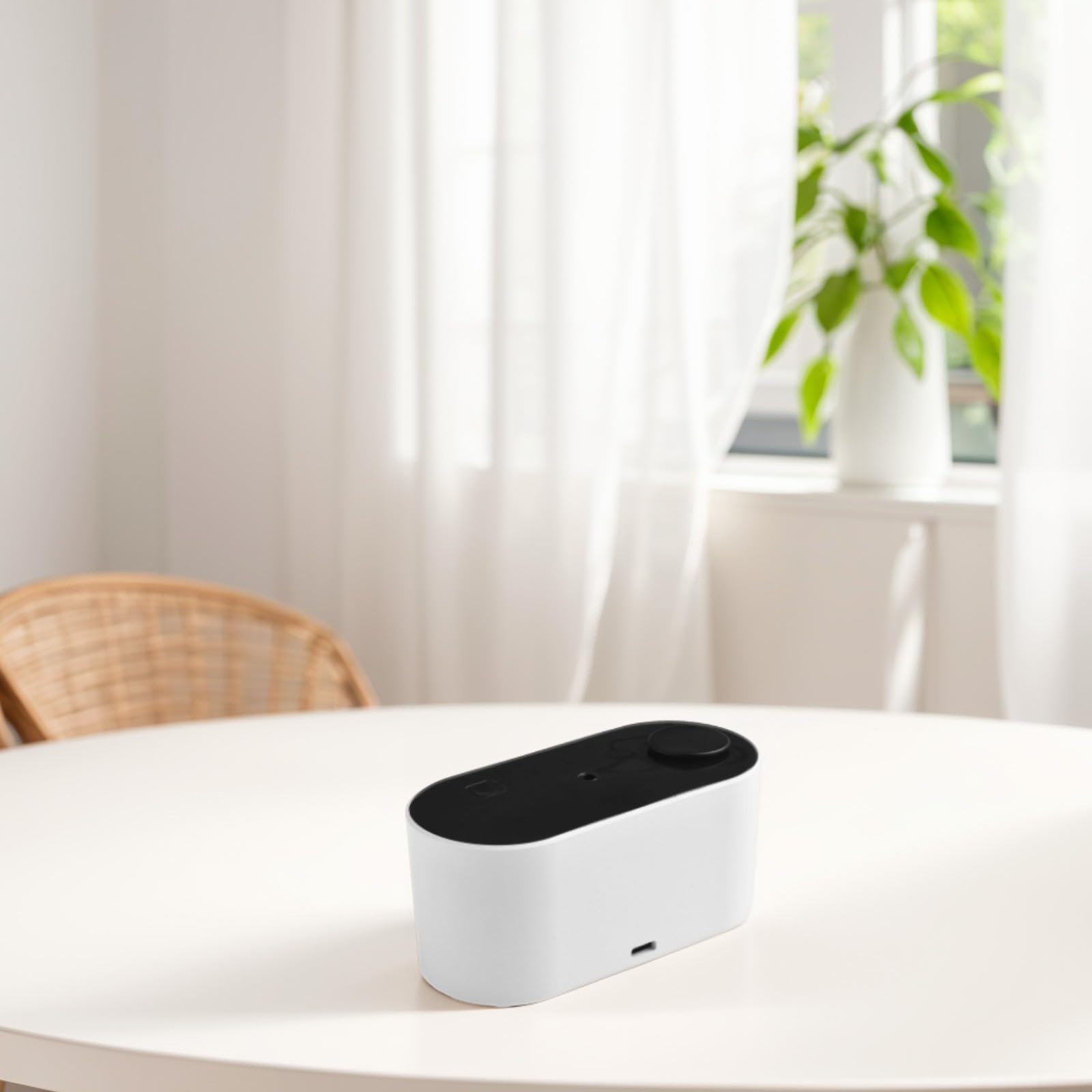 Nebulizzatore senza acqua, diffusore di oli essenziali, 2000 mAh, ricaricabile, erogatore di profumo puro, senza calore, senza acqua, per casa, camera da letto, ufficio, soggiorno, deodorante nero