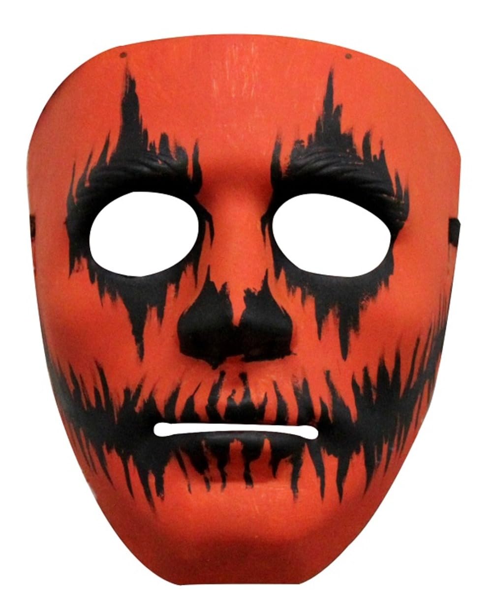 Jesters Party Lightweight Rigid Plastic Masquerade Halloween Face Mask, Black, One Size, Elastic Fitting, Made in Mexico