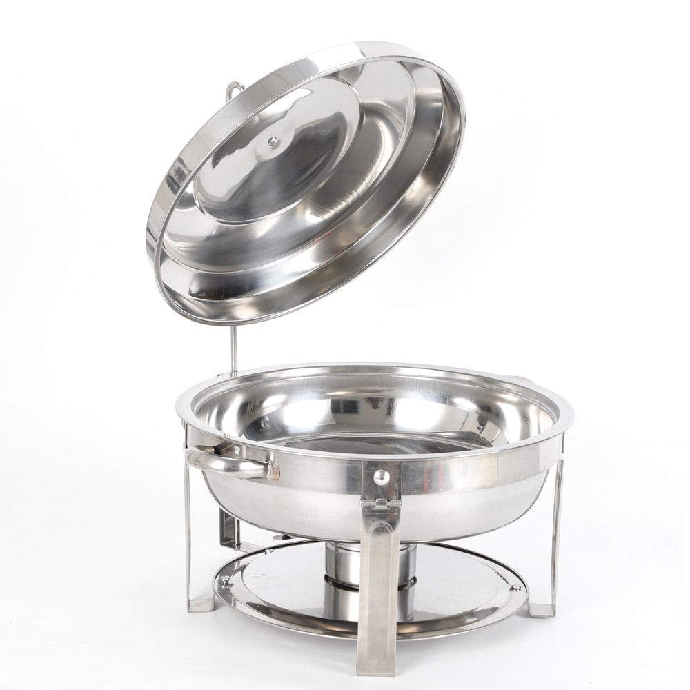 RANZIX Chafing Dish Set professionale di contenitori scaldavivande in acciaio inox per buffet, scaldavivande e catering, buffet e feste (Style 1)