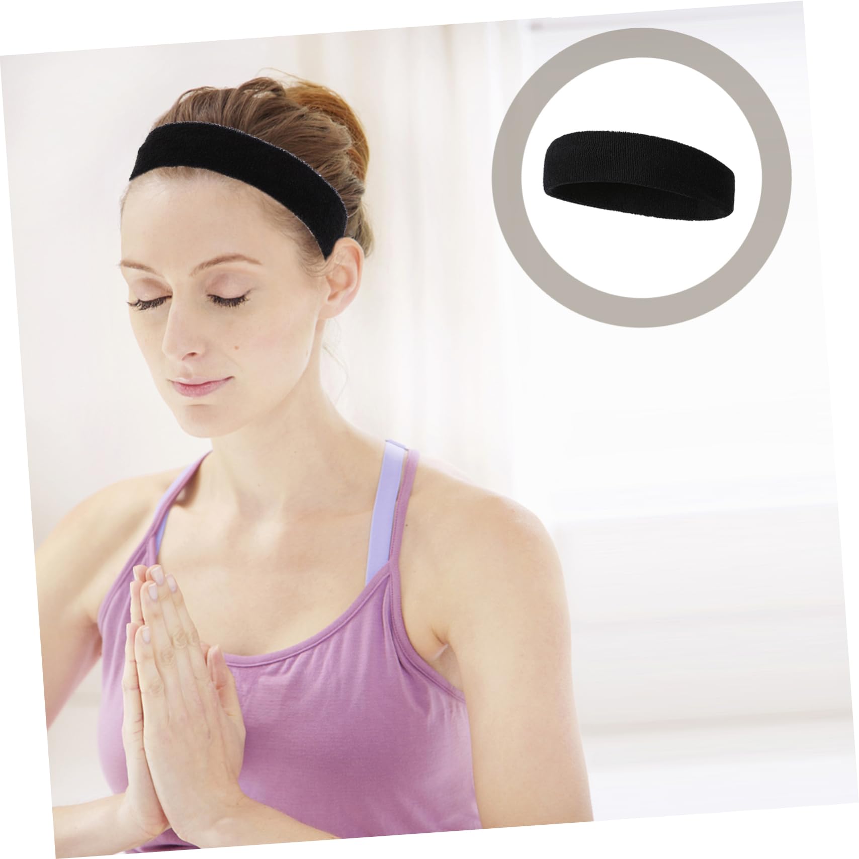 BESPORTBLE 20pezzi Fasce Sportive Elastici Assorbenti Per Sudore Fasce Per Comode e Traspiranti Accessori Per Fitness e Yoga Per Sport All Aperto e Attività Fisica