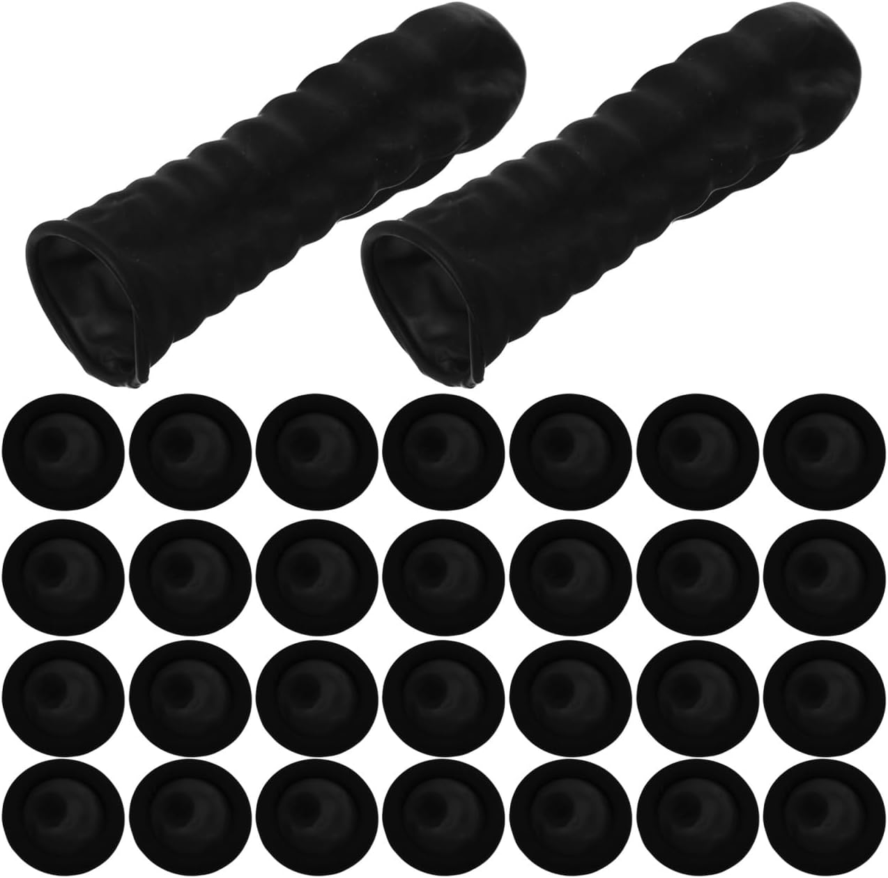 Angoily 100pcs Disposable Anti-Static Lens Covers Beauty Protection Sleeves for and More, (White) Thumbnail