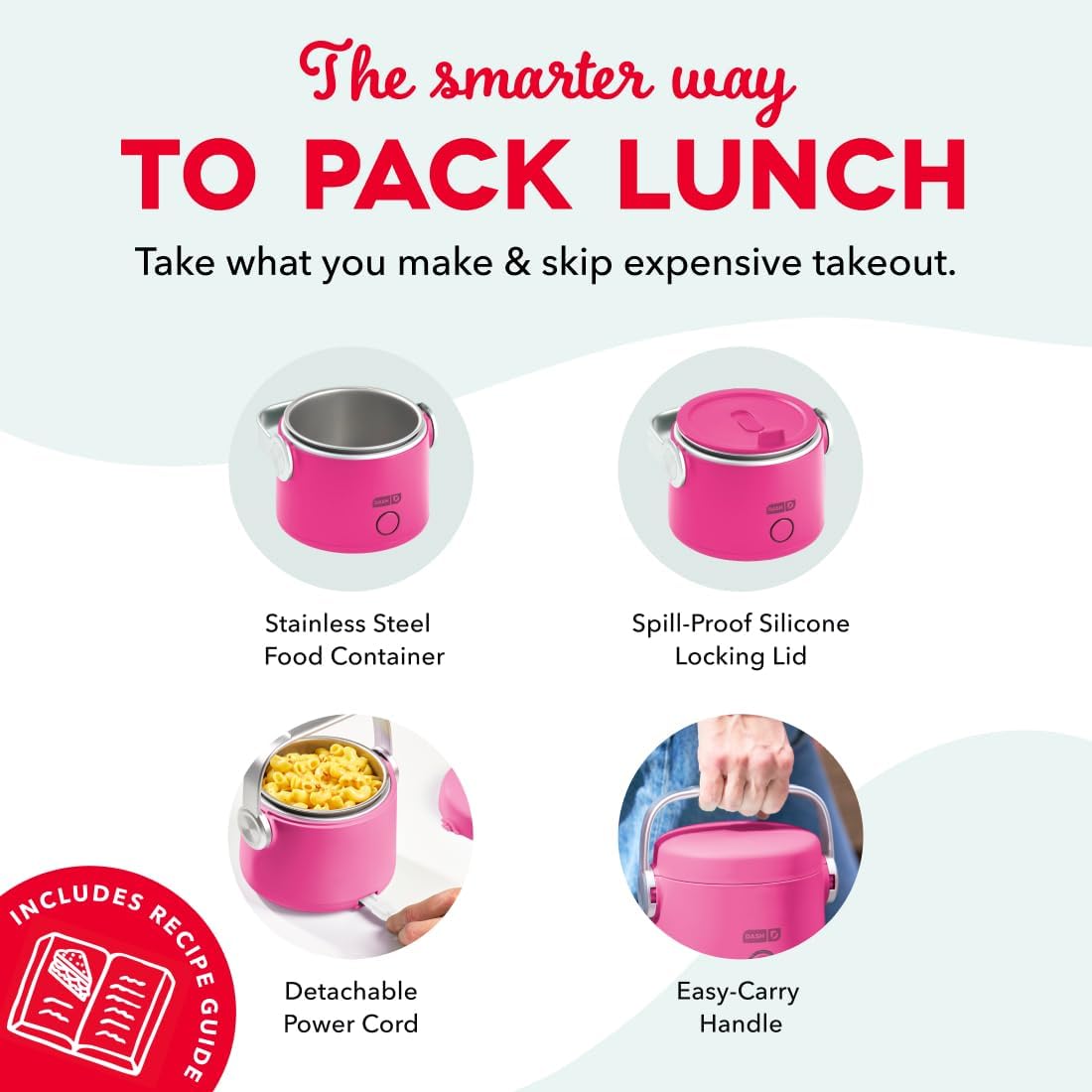 Dash Hot2Go™ Personal Food Warmer (20 Ounces) - Hot Pink