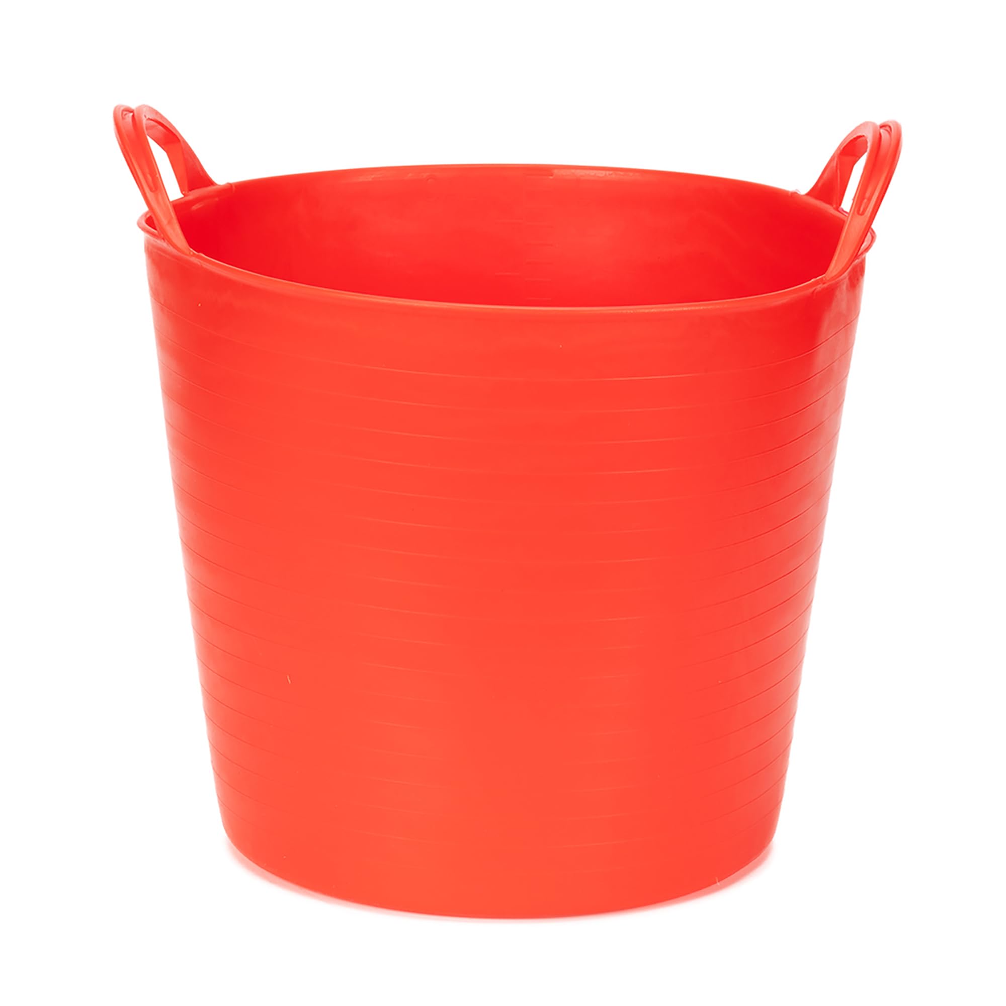 Amtech - Flexi Tub for Carrying Water, Soil, Bricks, Super Strong Reinforced Handles, Home DIY, Durable and Long Lasting, Heavy Duty, Cold Resistant (Red) (26L)