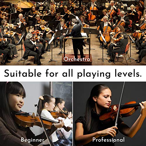 Viotti Carbon Fiber Violin Bow, Hand Crafted By Professional Violin & Bow Makers, Strong, Stiff & Well Balanced, Made With Mongolian Horse Hair, For Violinists & Fiddlers Of All Skill Levels #TOP4