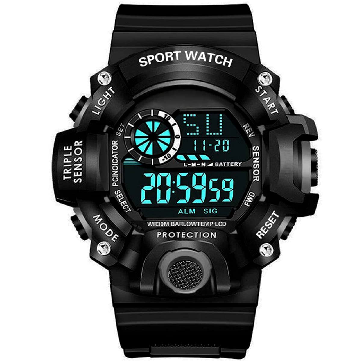ADAMO Digital Sports Multi Functional Black Dial Watch for Mens Boys 910NNR02 (B0BG5JH3BG) Amazon Price History, Amazon Price Tracker