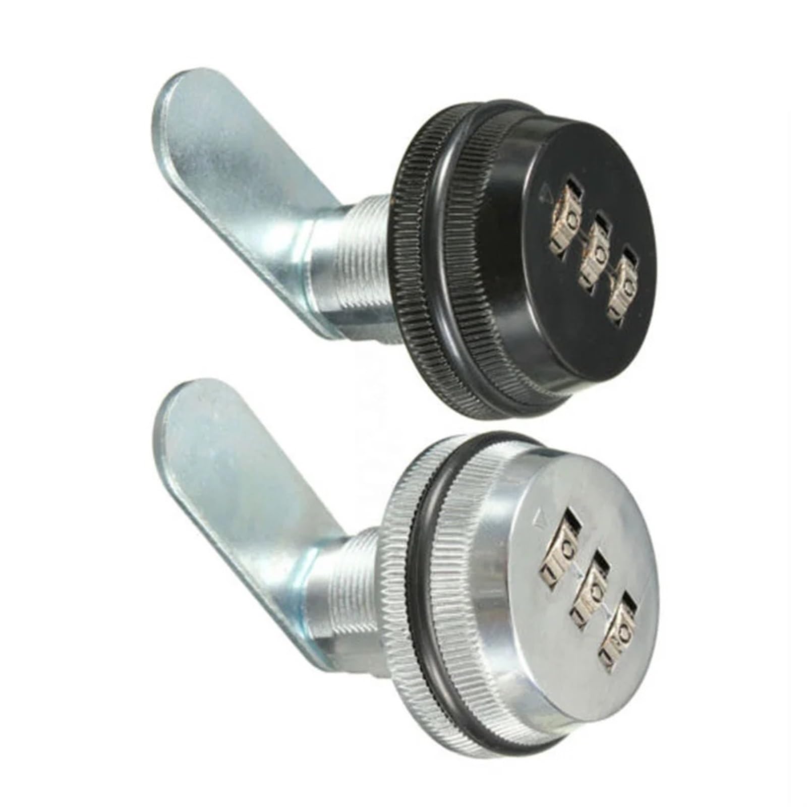 Cerradura de combinación de 3 dígitos para buzón, cerradura giratoria de 7/8 pulgadas para gabinete, cajón, buzón, puerta de armario, cerradura de seguridad para el hogar, 1 unidad (plata H 20 mm)