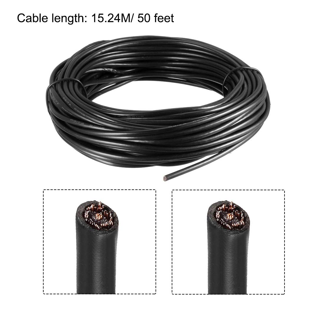 CAVO COASSIALE RG174 50 OHM (25 MT - Foto 10