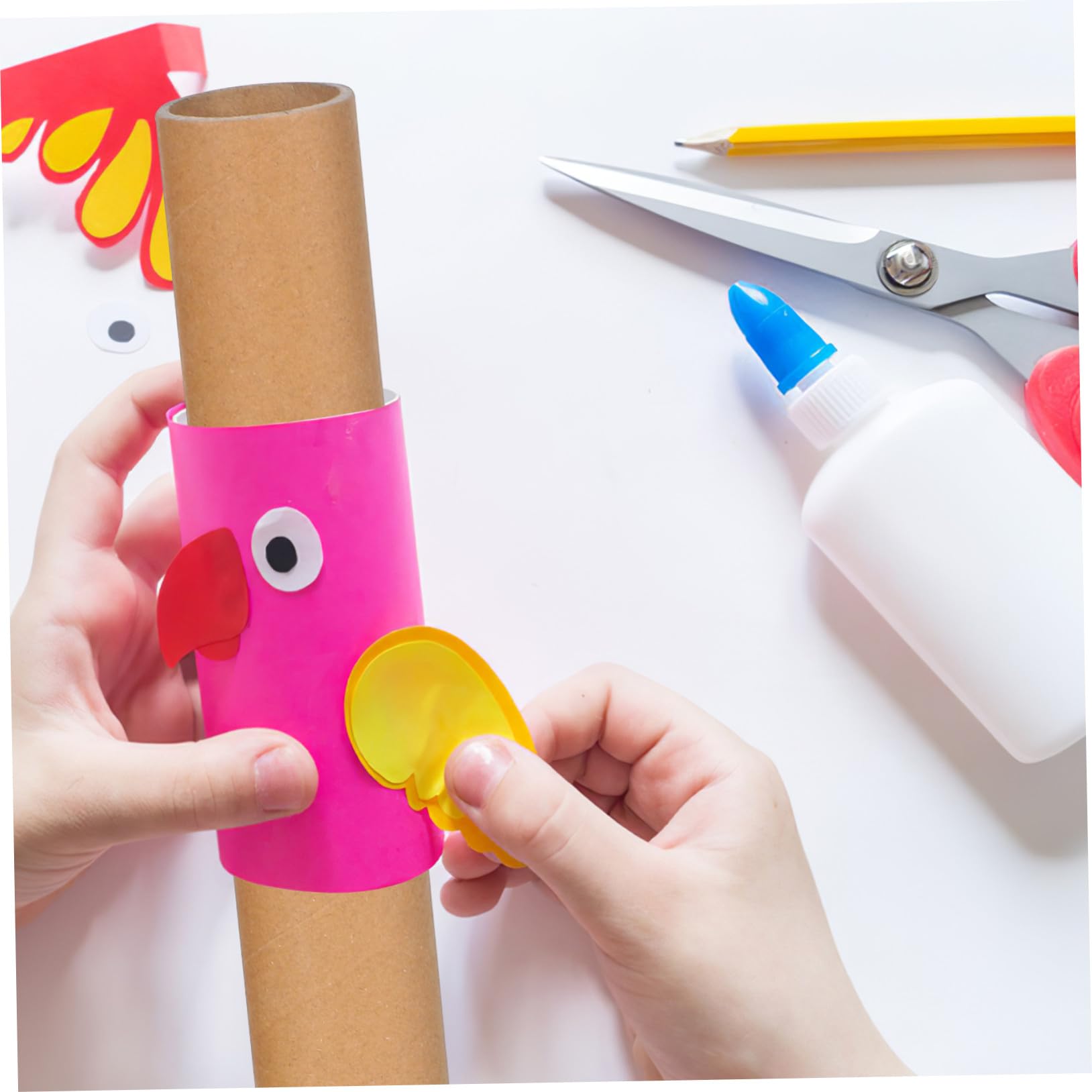 UPKOCH 20pièces Tubes Expédition Ronds Papier Kraft pour Organisation et Rangement de Petits Objets