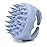 Silicone Hair Scalp Massager Shampoo Brush Scalp Scrubber Hair Washing Brush Exfoliating Brush Head Scrubber for Shower - Blue